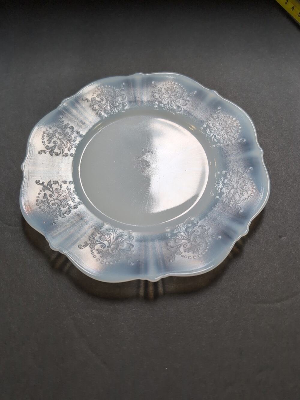 4 -Macbeth-Evans American Sweetheart Depression Glass Bread & Butter Translucent